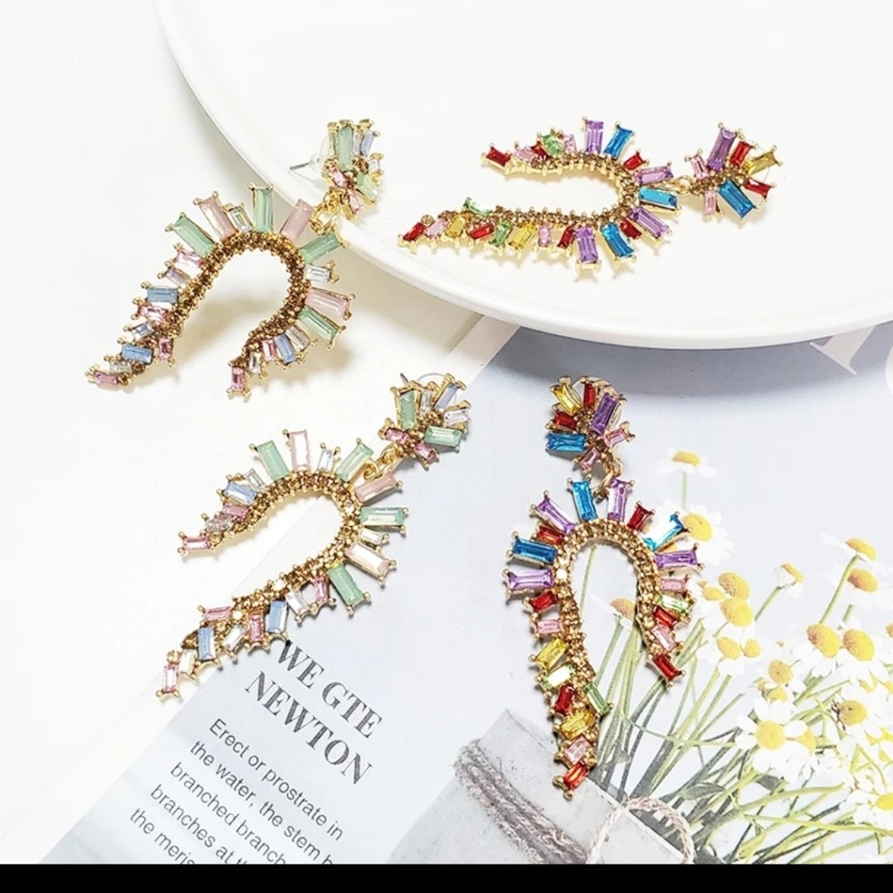 Women.   Earrings. Jewelry.  Fashion